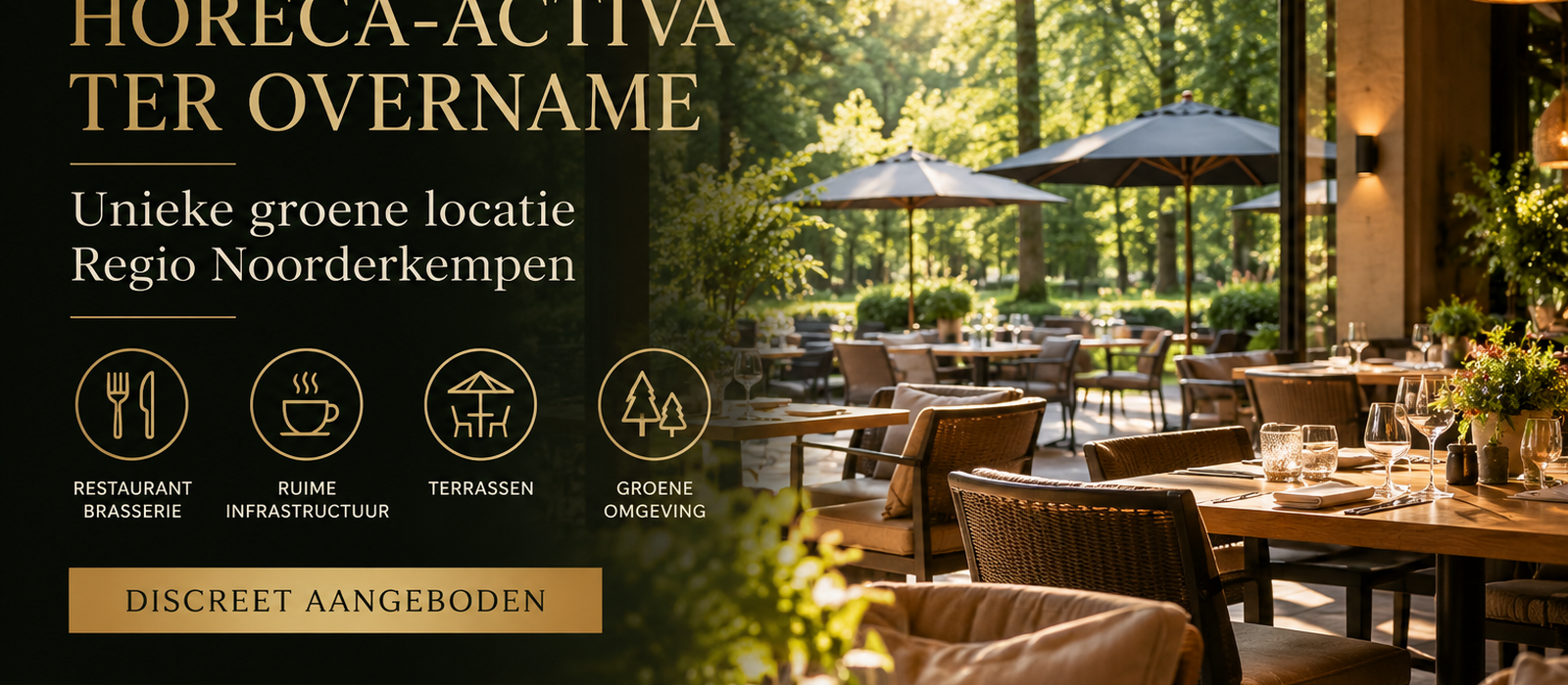 Horeca activa in groene omgeving