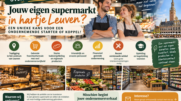 Jouw supermarkt in hartje leuven