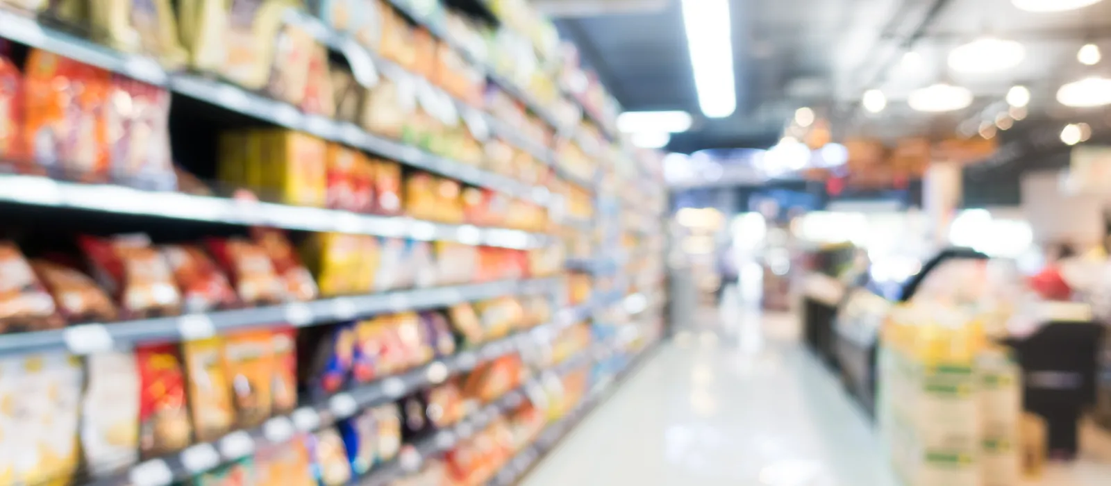 Abstract blur supermarket department store