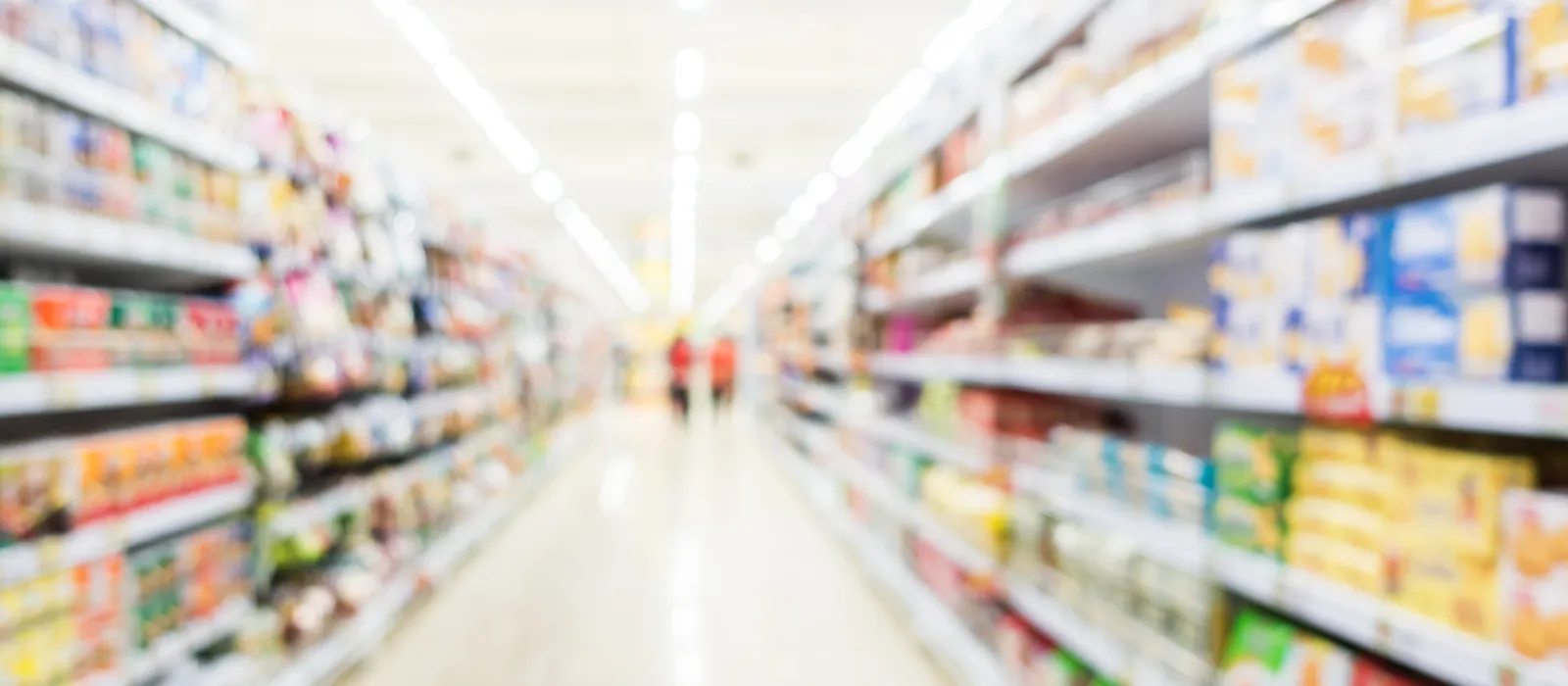 Abstract blur supermarket retail store